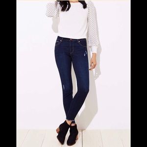 Ann Taylor loft distressed jean